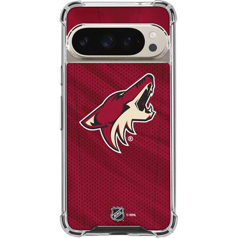 NHL Arizona Coyotes Home Jersey Pixel 9/9 Pro Clear Case